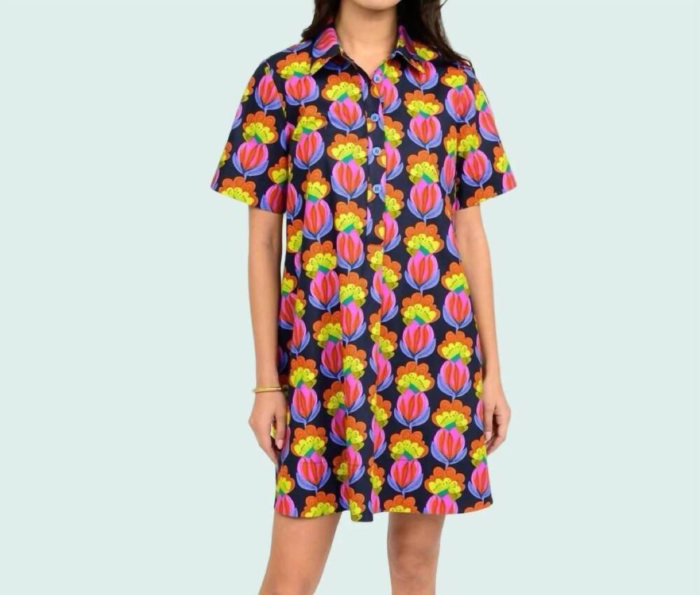 NEW UNCLE FRANK eloise blooming buds dress in multicolor